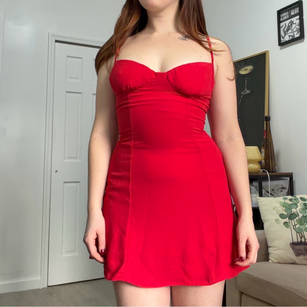 House of CB Vibrant Red Mini Dress